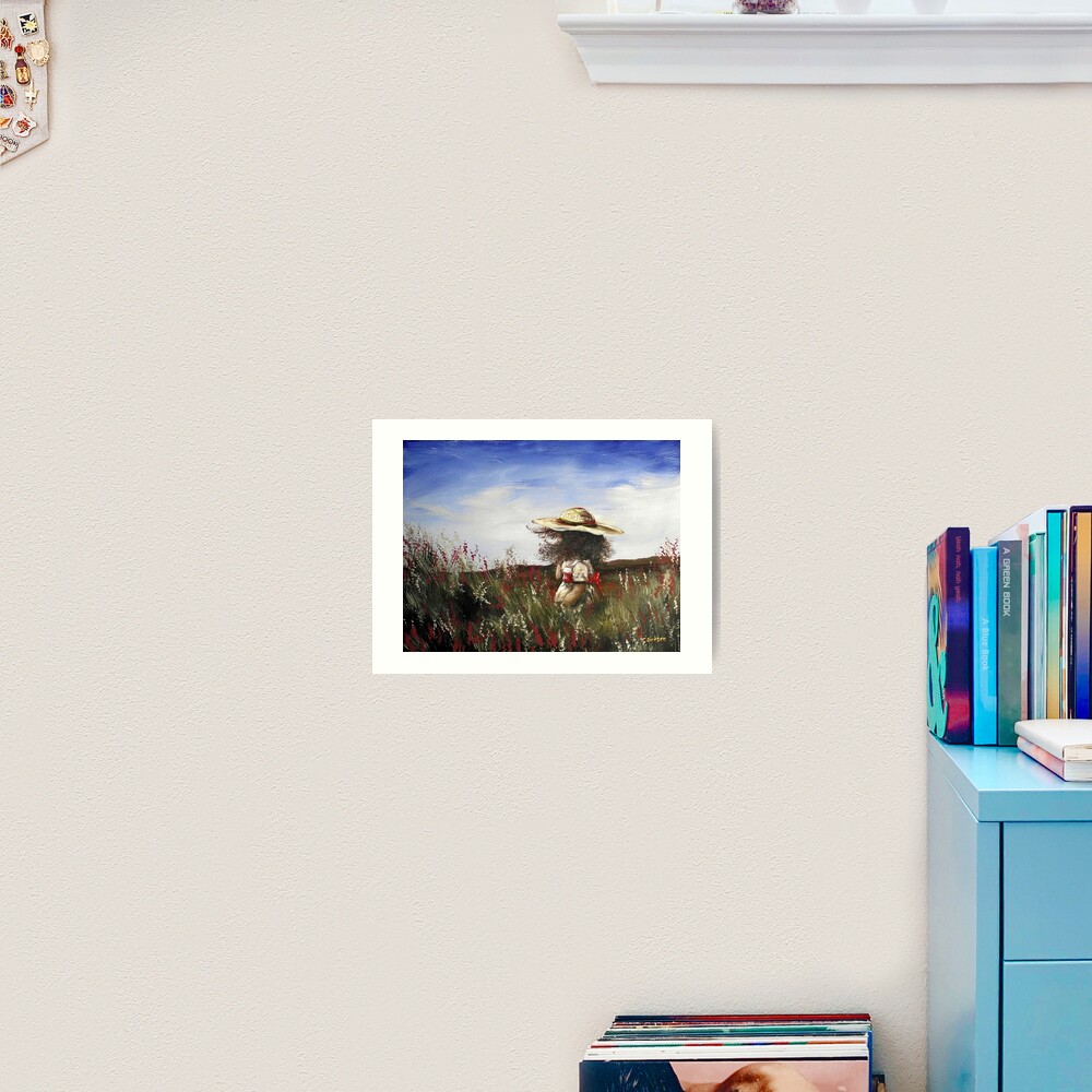 Amongst the Heather Art Print