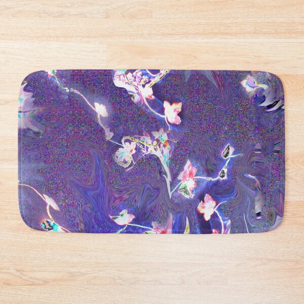 Item preview, luminous flowers, neon, monochrome, amethyst, purple, fluorescent designed and sold by Maria Mihailova.
