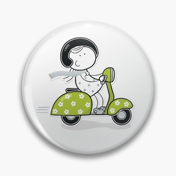 Item preview, Girl on a scooter designed and sold by FrankSpear.
