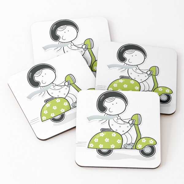 Item preview, Girl on a scooter designed and sold by FrankSpear.