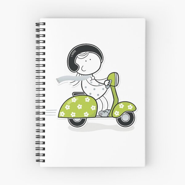 Item preview, Girl on a scooter designed and sold by FrankSpear.