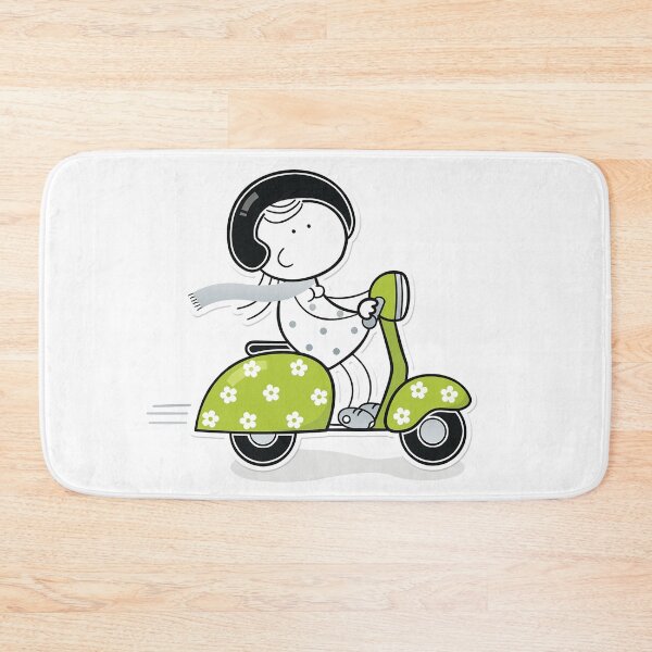 Item preview, Girl on a scooter designed and sold by FrankSpear.
