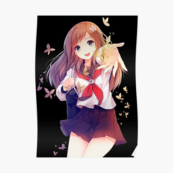 "Anime girl " Poster for Sale by Artstockings Redbubble