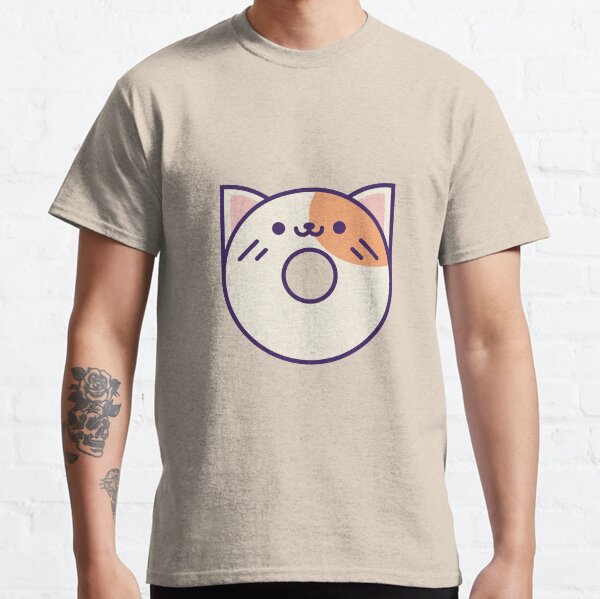Cute Kawaii Cat Donut Classic T-Shirt