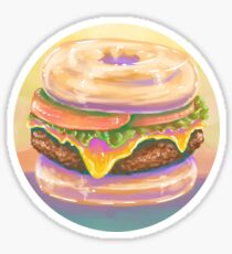 The Donut Burger Sticker