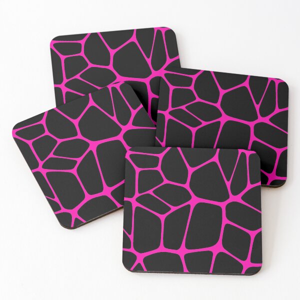 Item preview, Pink and Black Minimalist Tile Pattern designed and sold by stilbon.