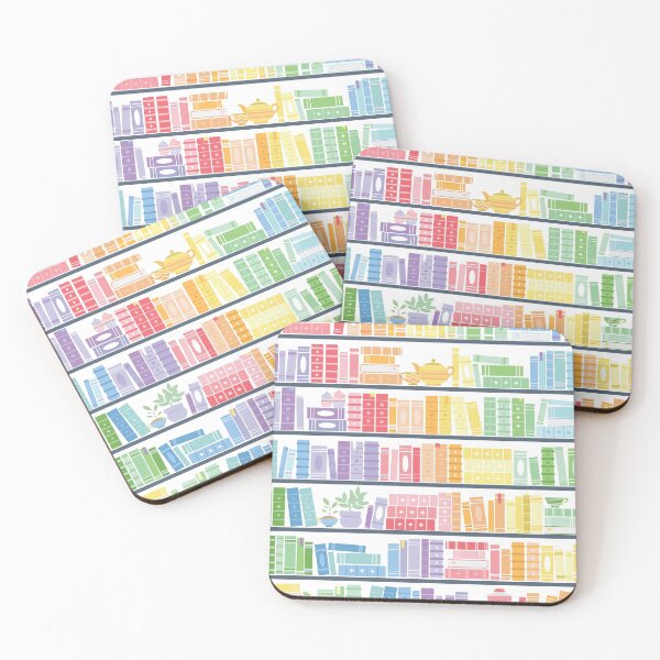 Item preview, Rainbow Books Shelf Pattern designed and sold by Kit Cronk.