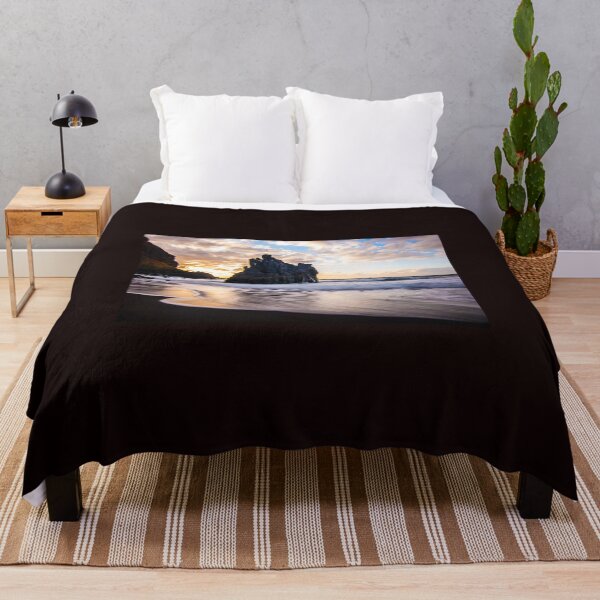 Item preview, Beach del Bollullo, Tenerife with sunset and a rock in the ocean designed and sold by ZenZoom.