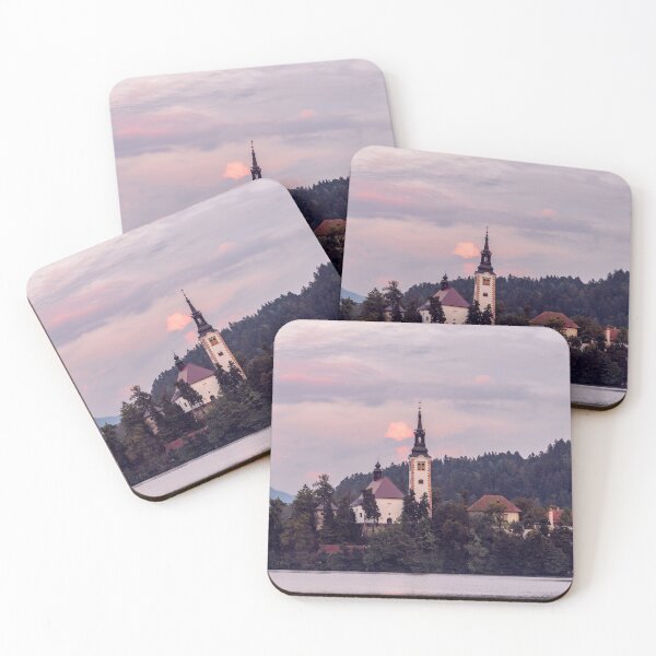 Item preview, Lake Bled in Slovenia at sunset designed and sold by Felix Bautz.
