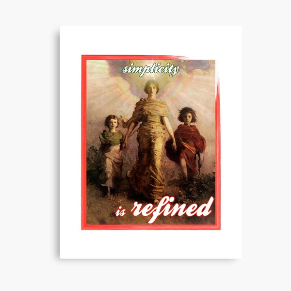 Vista previa del artículo con la obra «la simplicidad es refinada», diseñado y vendido por A4us.