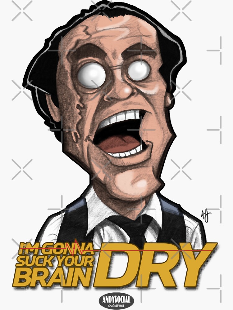 "Daryl Revok Scanners Halloween Horror movie scifi film" Sticker for