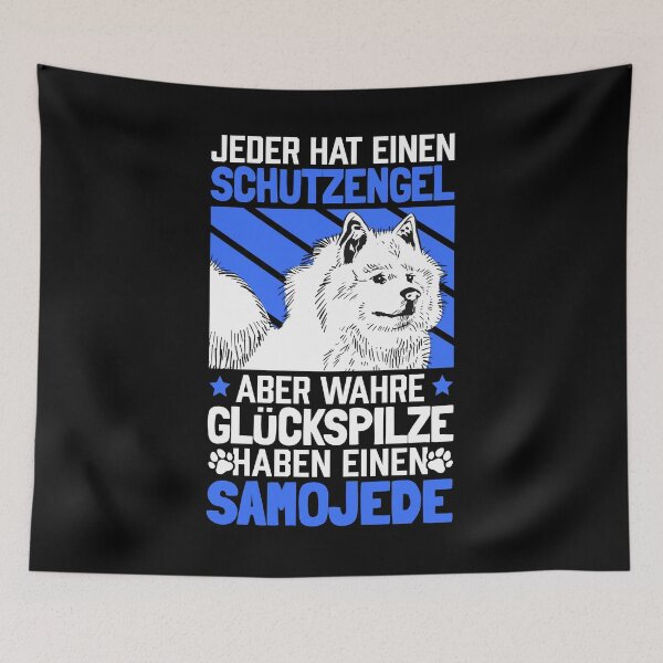 Item preview, Samoyed my guardian angel sled dog saying designed and sold by madgrfx.