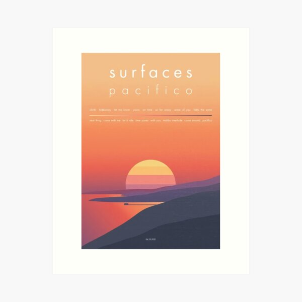 Surfaces Pacifico (2021) Band Album Cover Art Print