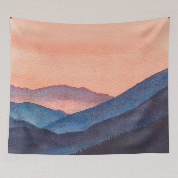 Item preview, Sunset Over The Misty Mountains designed and sold by Yorda Creative.