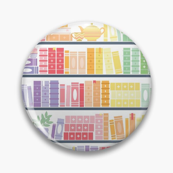 Item preview, Rainbow Books Shelf Pattern designed and sold by Kit Cronk.