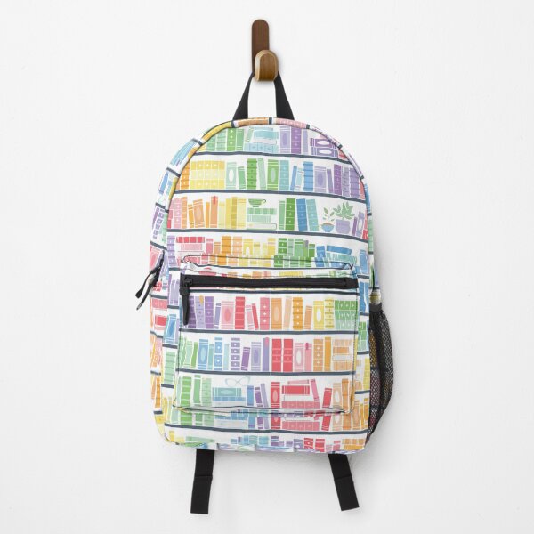 Item preview, Rainbow Books Shelf Pattern designed and sold by Kit Cronk.