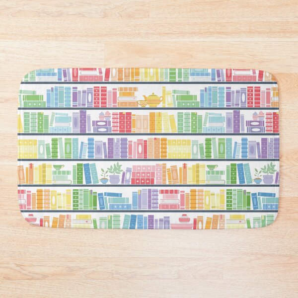 Item preview, Rainbow Books Shelf Pattern designed and sold by Kit Cronk.