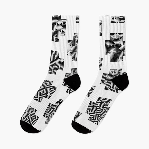 Item preview, Geometric Maze Pattern Swastika  Black designed and sold by smashers25.