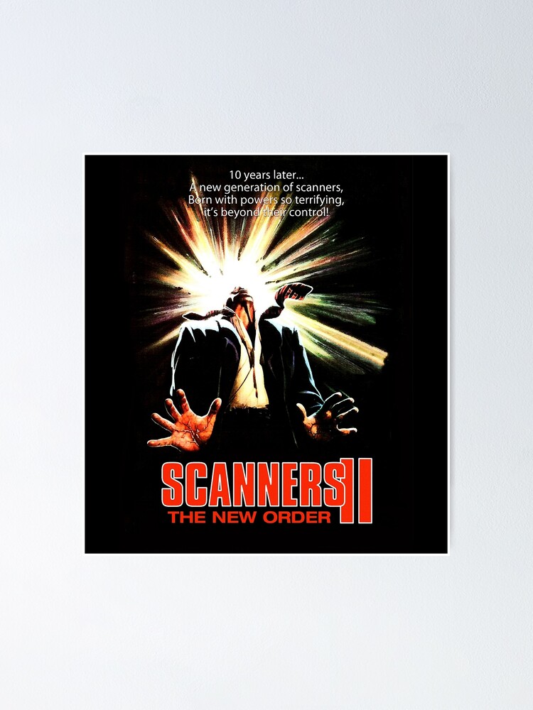 "Scanners 2 The New Order Halloween Horror movie scifi film" Poster for