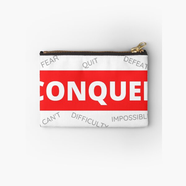 Item preview, Conquer- Fear, Impossible, Defeat, Difficulty | Motivation designed and sold by Ace2ooo.