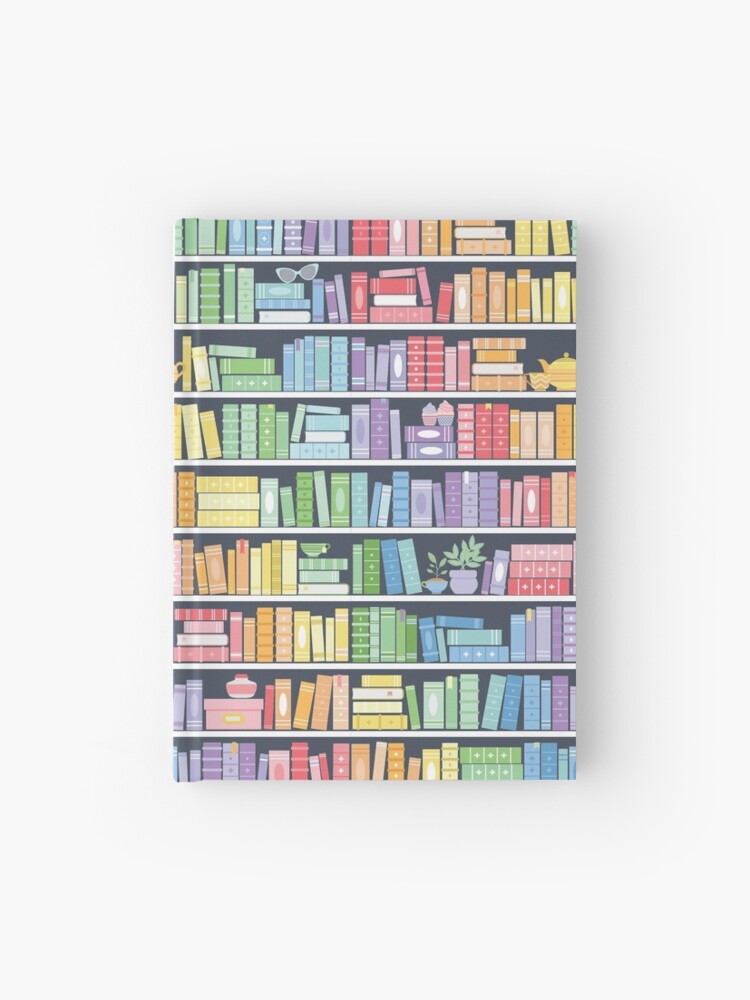 Bookshelf Books Library Bookworm Reading Pattern Wrapping Paper by