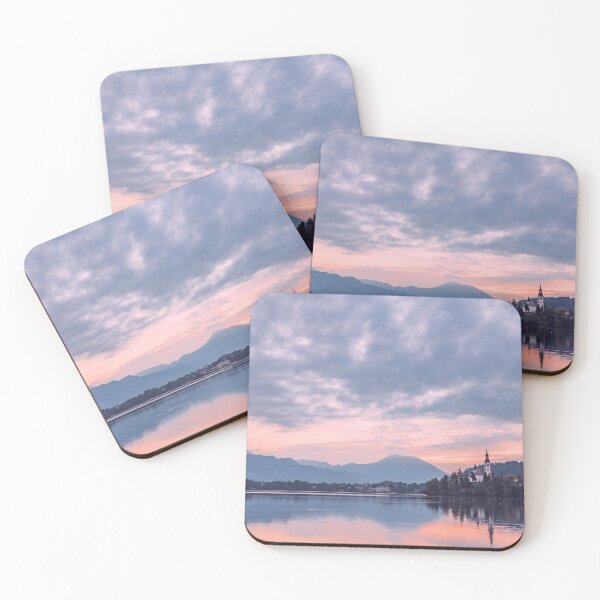 Item preview, Lake Bled in Slovenia at sunrise designed and sold by Felix Bautz.