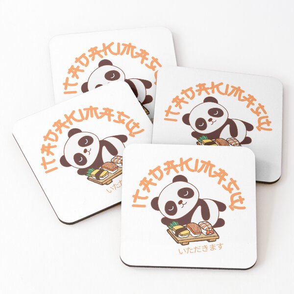 Item preview, Cute Hungry Panda Kawaii Itadakimasu designed and sold by Nathalie Aynié.