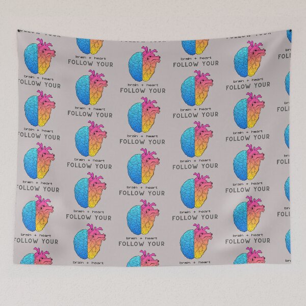 Item preview, Follow your heart and brain designed and sold by OonaLo.