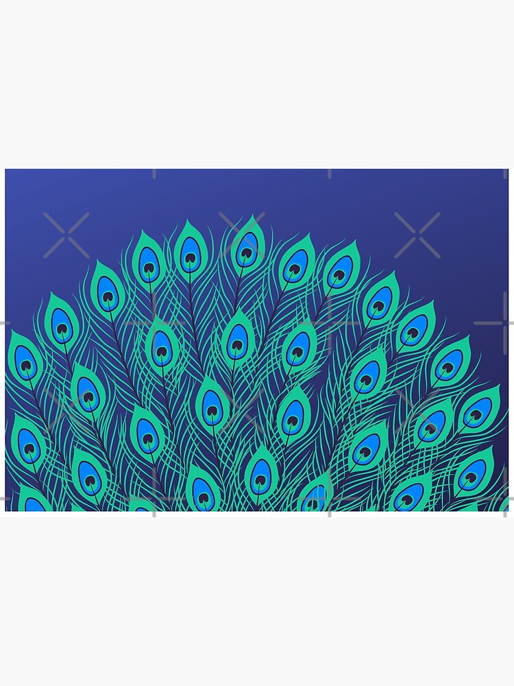 Bright & Beautiful Peacock Train Feathered Tail  Art Board Print for Sale  by CreateShape