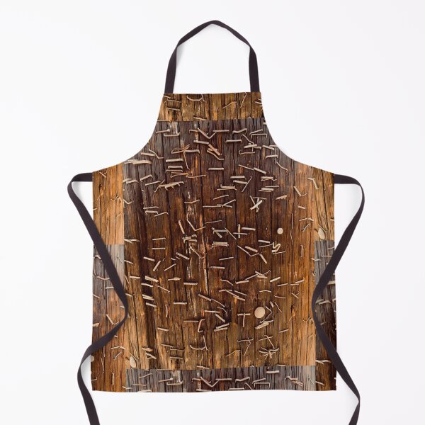 Item preview, Telephone Pole with Staples and Nails Woodgrain Textile designed and sold by Popular-Gifts.