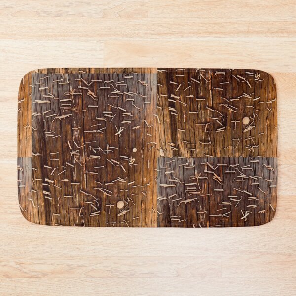 Item preview, Telephone Pole with Staples and Nails Woodgrain Textile designed and sold by Popular-Gifts.