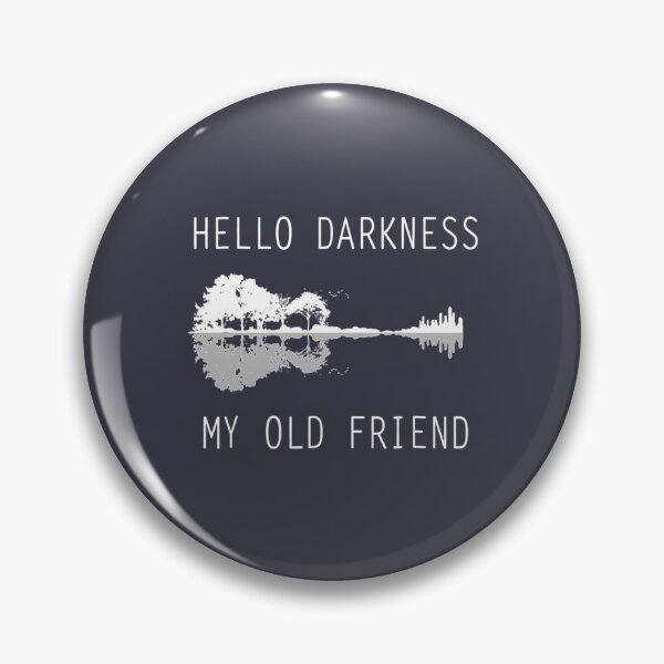 Item preview, Hello Darkness My Old Friend Guitar Lake Shadow designed and sold by kidcrying.