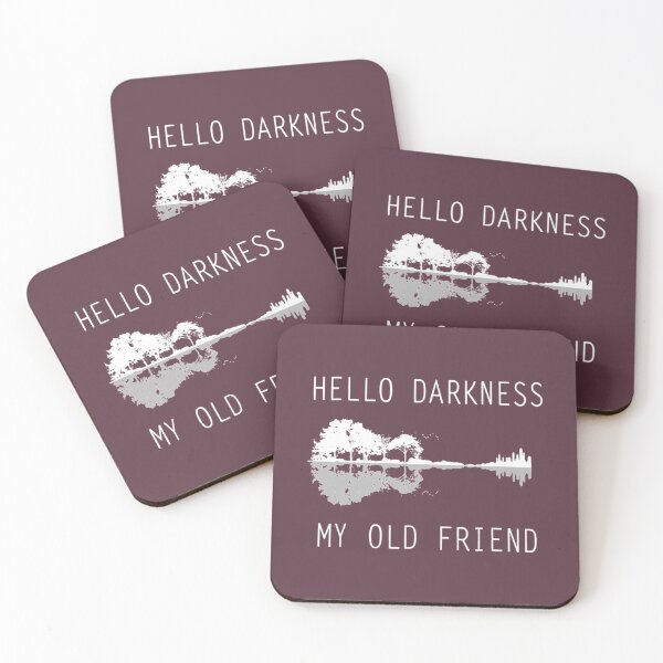 Item preview, Hello Darkness My Old Friend Guitar Lake Shadow designed and sold by kidcrying.