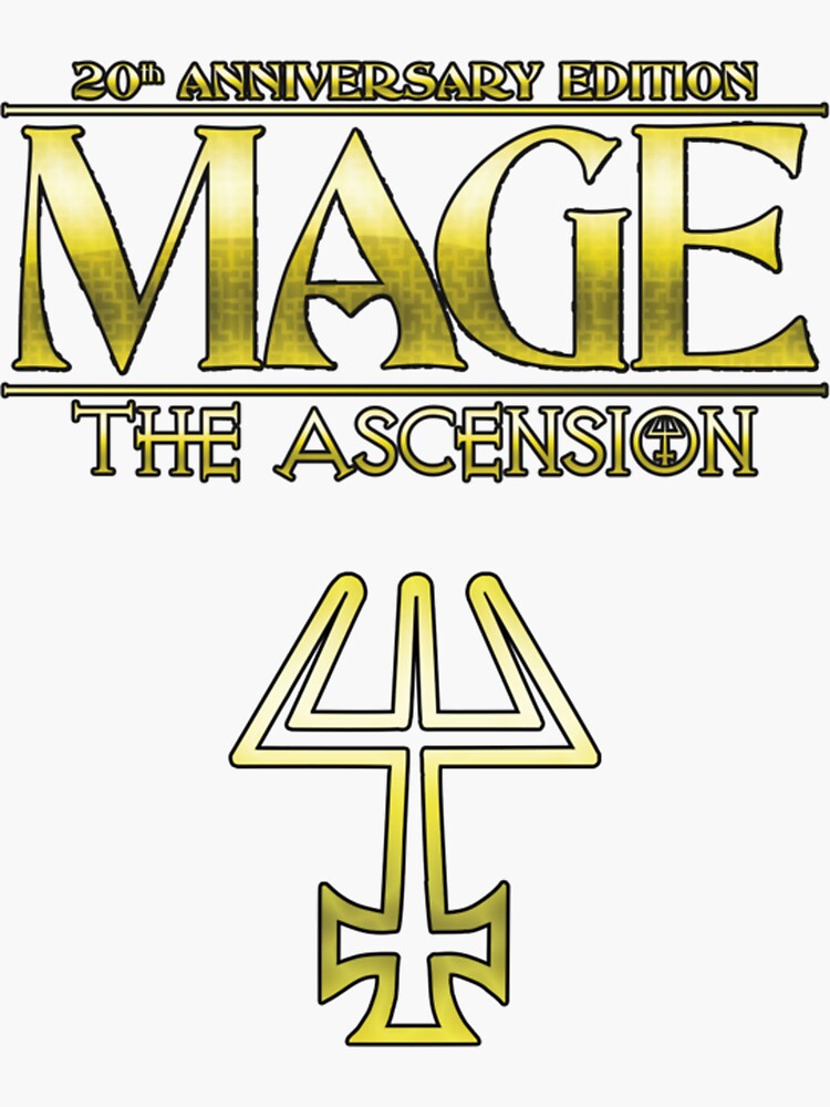 "Mage The Ascension 20th Anniversary" Sticker for Sale by kidcrying ...