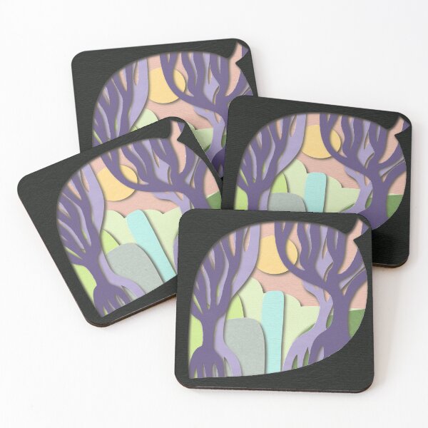 Item preview, Forest Waterfall - Leaf Cutout designed and sold by rooandjoo.