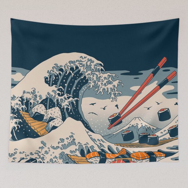 Item preview, The Great Wave of Sushi designed and sold by ColemanOlmos.