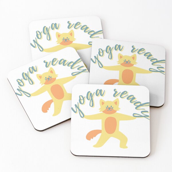 Item preview, yoga ready cat | cute design for yoga lover and cat lover designed and sold by syeda noon.