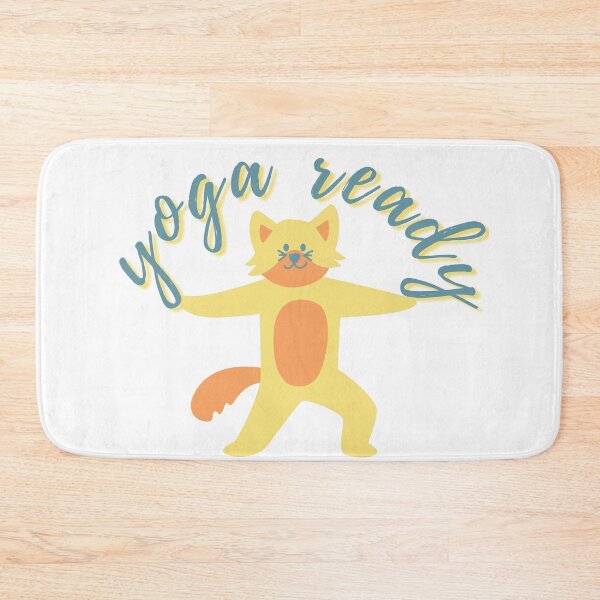 Item preview, yoga ready cat | cute design for yoga lover and cat lover designed and sold by syeda noon.