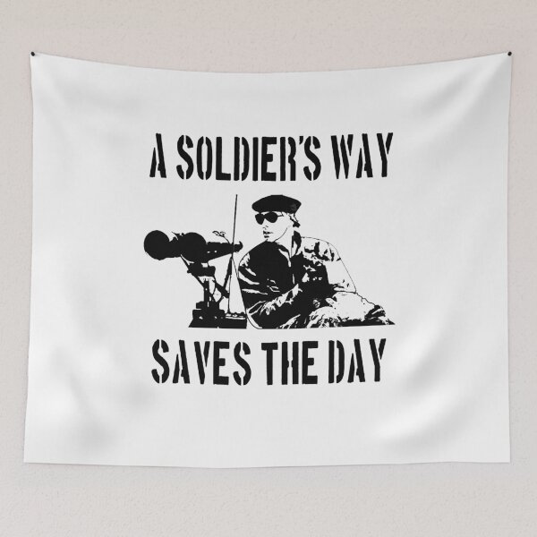 Item preview, The Burbs Quote - A Soldier's Way Saves The Day designed and sold by ExploreTheBurbs.