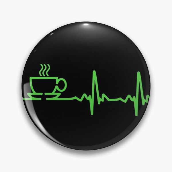 Item preview, Morning Coffee Heartbeat EKG  designed and sold by DarianaBernhard.
