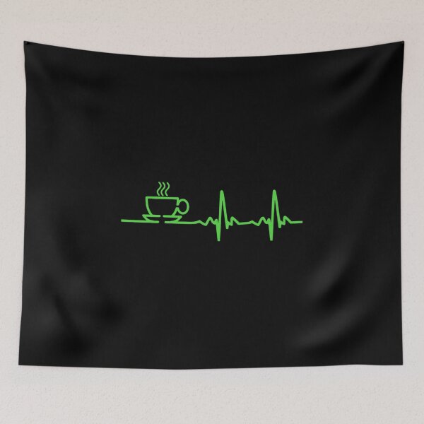Item preview, Morning Coffee Heartbeat EKG  designed and sold by DarianaBernhard.