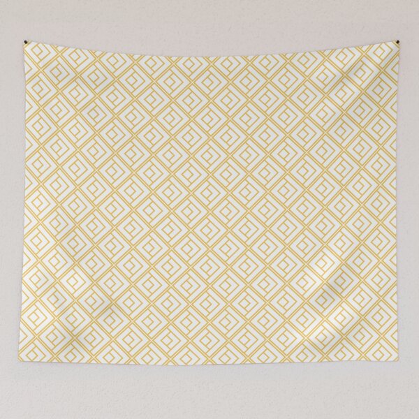 Item preview, Luxury pattern with golden tiles on white designed and sold by CutieBlue.