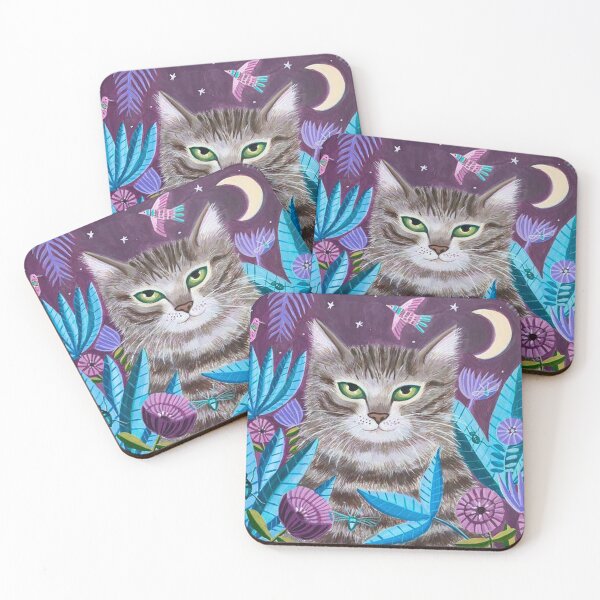 Item preview, Cat Flower Print designed and sold by ColemanOlmos.