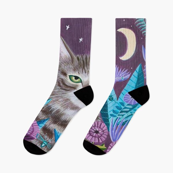 Item preview, Cat Flower Print designed and sold by ColemanOlmos.