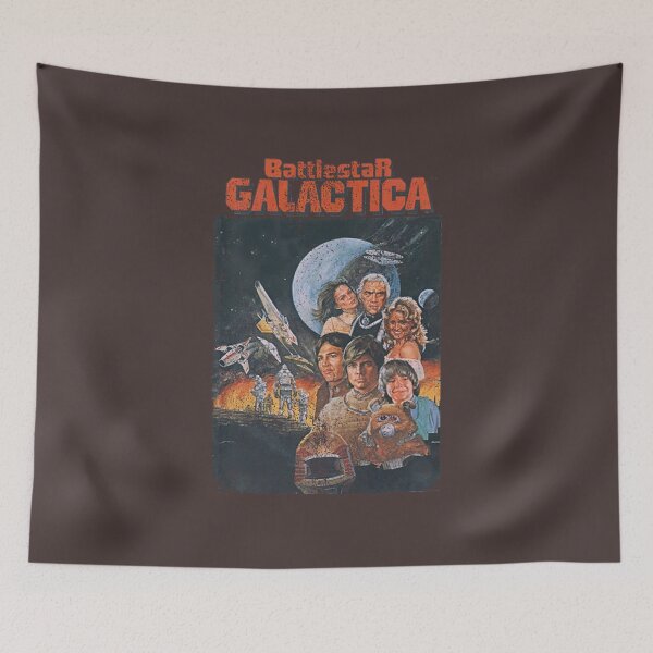 Item preview, Vintage Distressed Battlestar Galactica T-Shirt designed and sold by balyxstudio11.