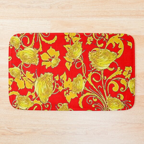 Item preview, GOLDEN ROSES GARDEN ABSTRACT RED ABSTRACT designed and sold by sharlesart.