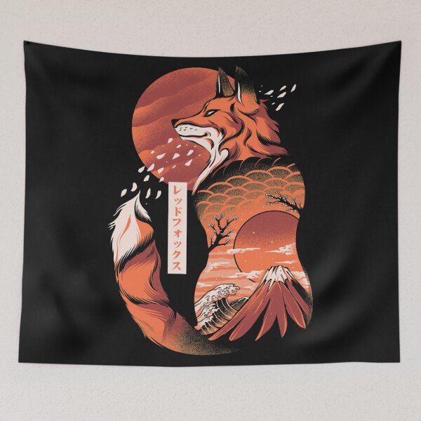 Item preview, Japanese fox Classic T-Shirt designed and sold by pleasanta.