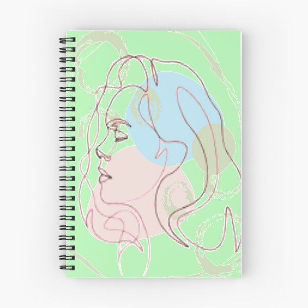 Item preview, Minimalist Linear Abstract Feminine Face, graphic psychedelic abstract art, trippy graphic psychedelic arte abstracto designed and sold by Adri Barnard.