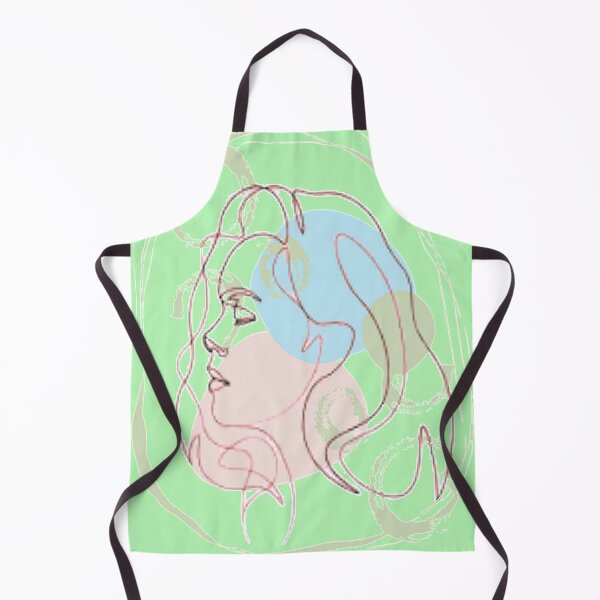 Item preview, Minimalist Linear Abstract Feminine Face, graphic psychedelic abstract art, trippy graphic psychedelic arte abstracto designed and sold by Adri Barnard.