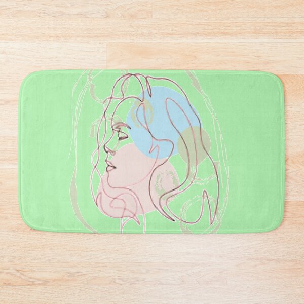 Item preview, Minimalist Linear Abstract Feminine Face, graphic psychedelic abstract art, trippy graphic psychedelic arte abstracto designed and sold by Adri Barnard.